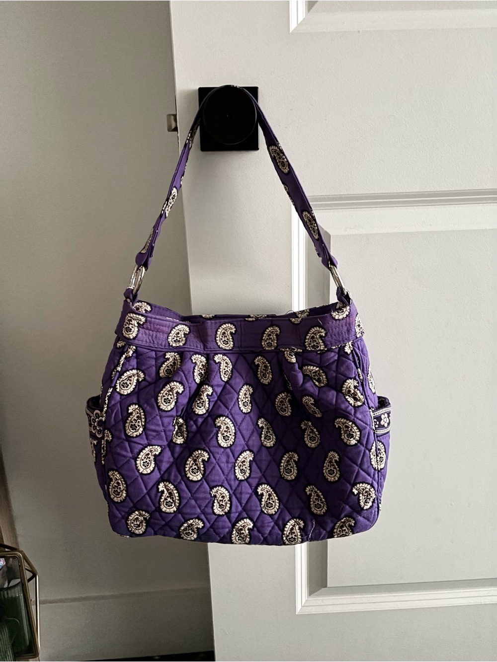 Vera Bradley shoulder bag in Simply Violet  (Reversible) - Retired Pattern